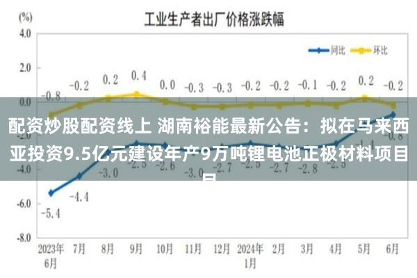 配资炒股配资线上 湖南裕能最新公告：拟在马来西亚投资9.5亿元建设年产9万吨锂电池正极材料项目