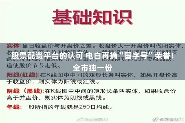 股票配资平台的认可 电白再摘“国字号”荣誉！全市独一份