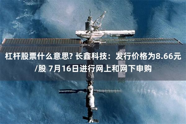 杠杆股票什么意思? 长鑫科技：发行价格为8.66元/股 7月16日进行网上和网下申购